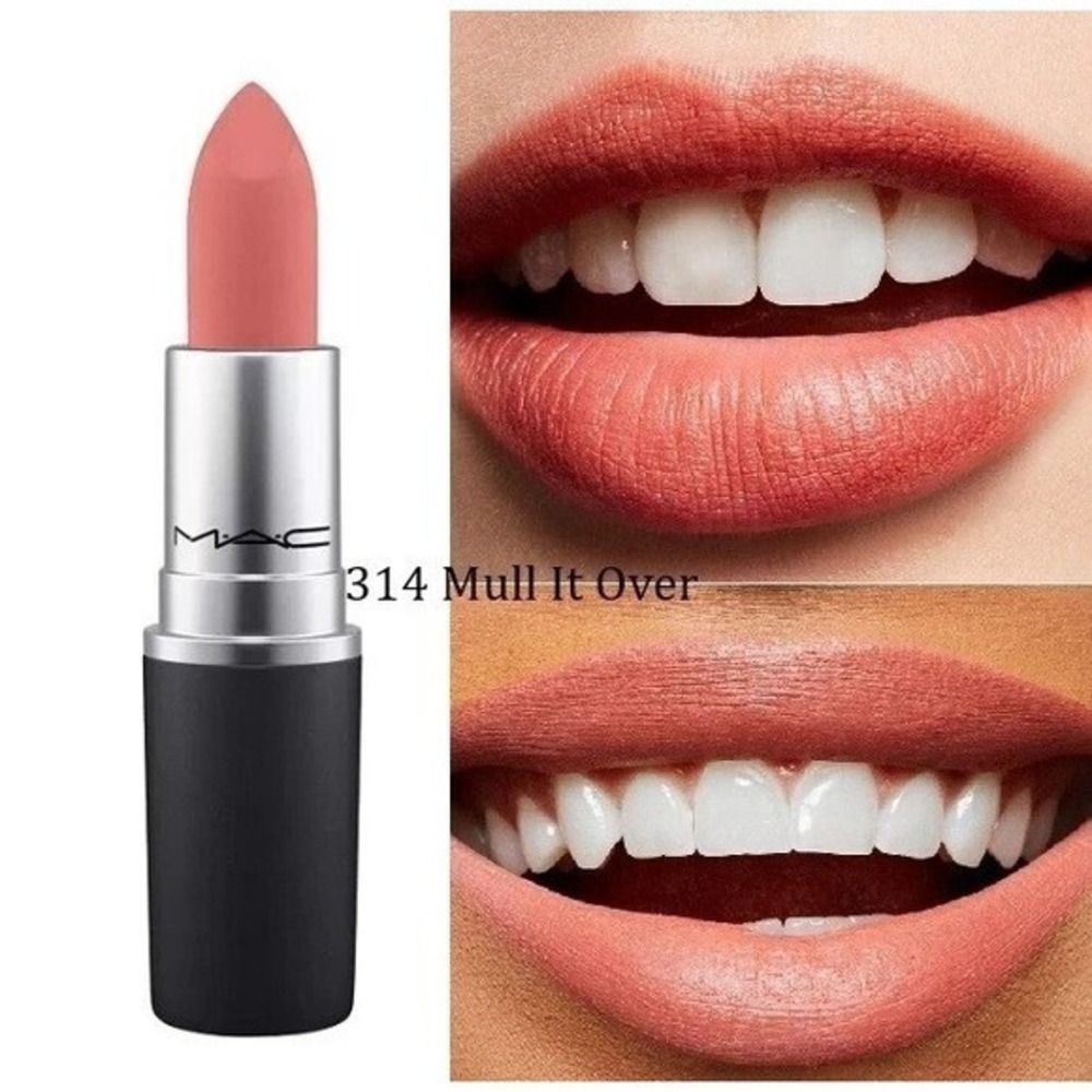 MAC 314 Mull it Over Powder Kiss Lipstick New in Box